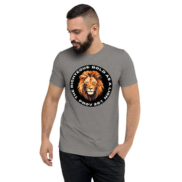 “Bold as a Lion” Unisex Tri-Blend T-Shirt 2